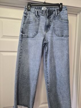 Kensie High-Rise Straight Leg Jeans - Light Blue
